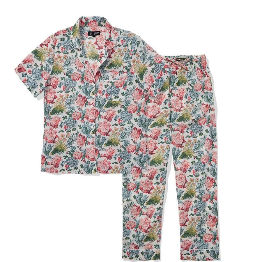 The Metropolitan Museum of Art European Floral Women'S Cotton Pajamas | Clothing