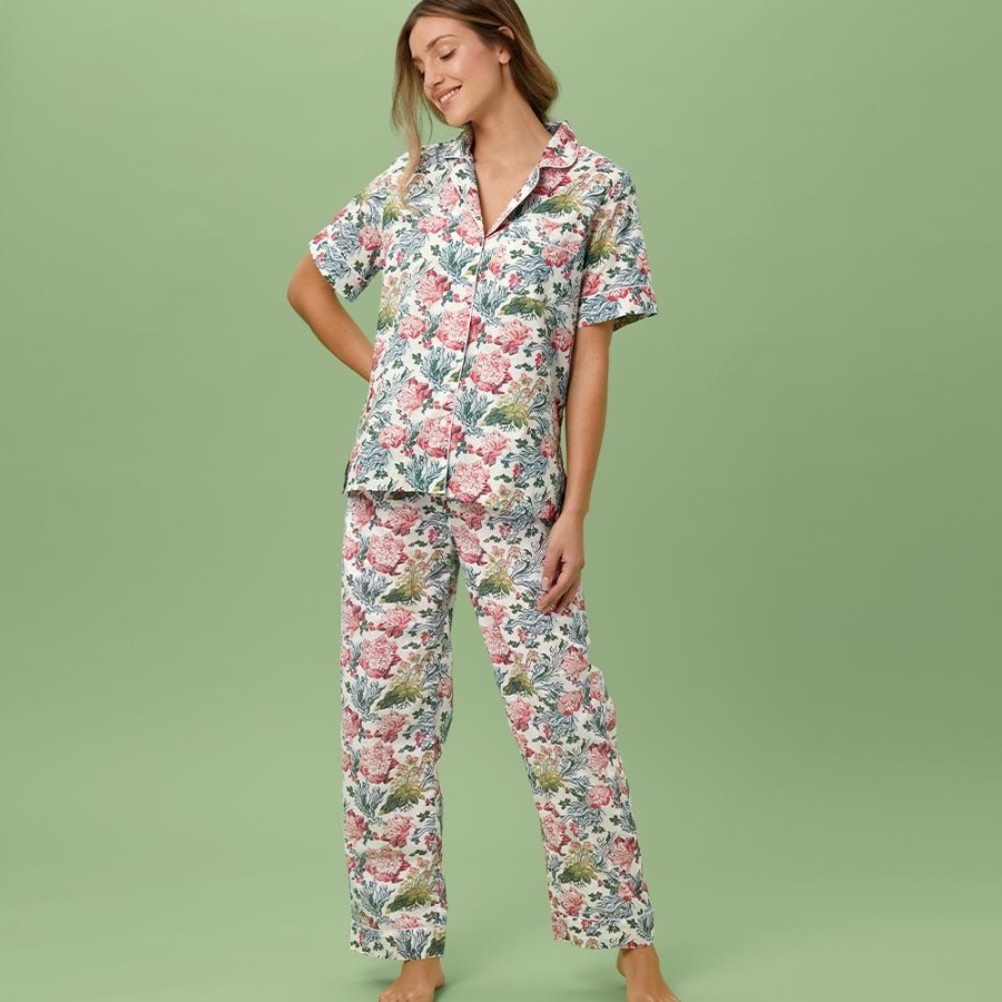 The Metropolitan Museum of Art European Floral Women'S Cotton Pajamas | Clothing