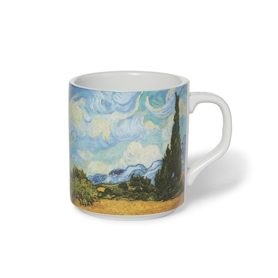 The Metropolitan Museum of Art Van Gogh Wheat Field With Cypresses Mug And Tea Towel Set | Tableware