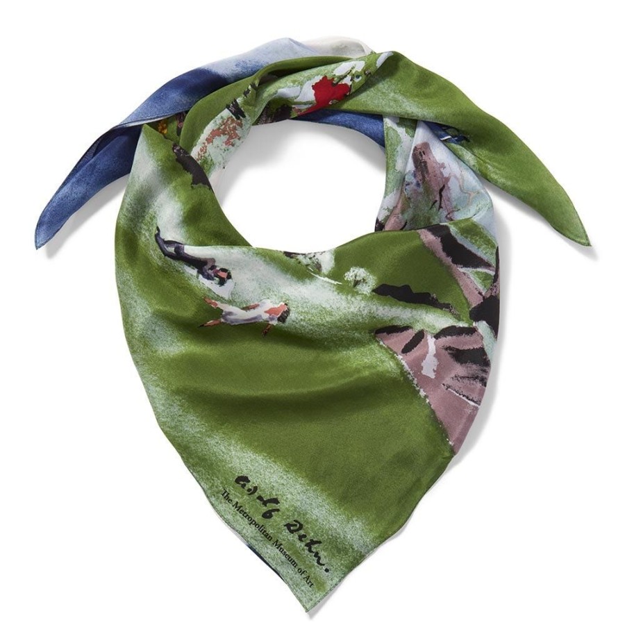 The Metropolitan Museum of Art Dehn Spring In Central Park Square Silk Scarf | Scarves & Wraps