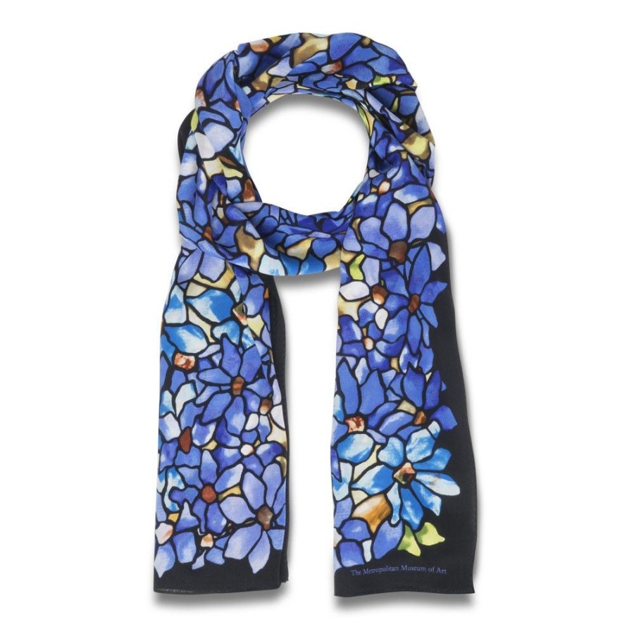 The Metropolitan Museum of Art Louis C. Tiffany Clematis Oblong Silk Scarf | Scarves & Wraps