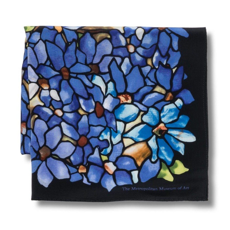 The Metropolitan Museum of Art Louis C. Tiffany Clematis Oblong Silk Scarf | Scarves & Wraps