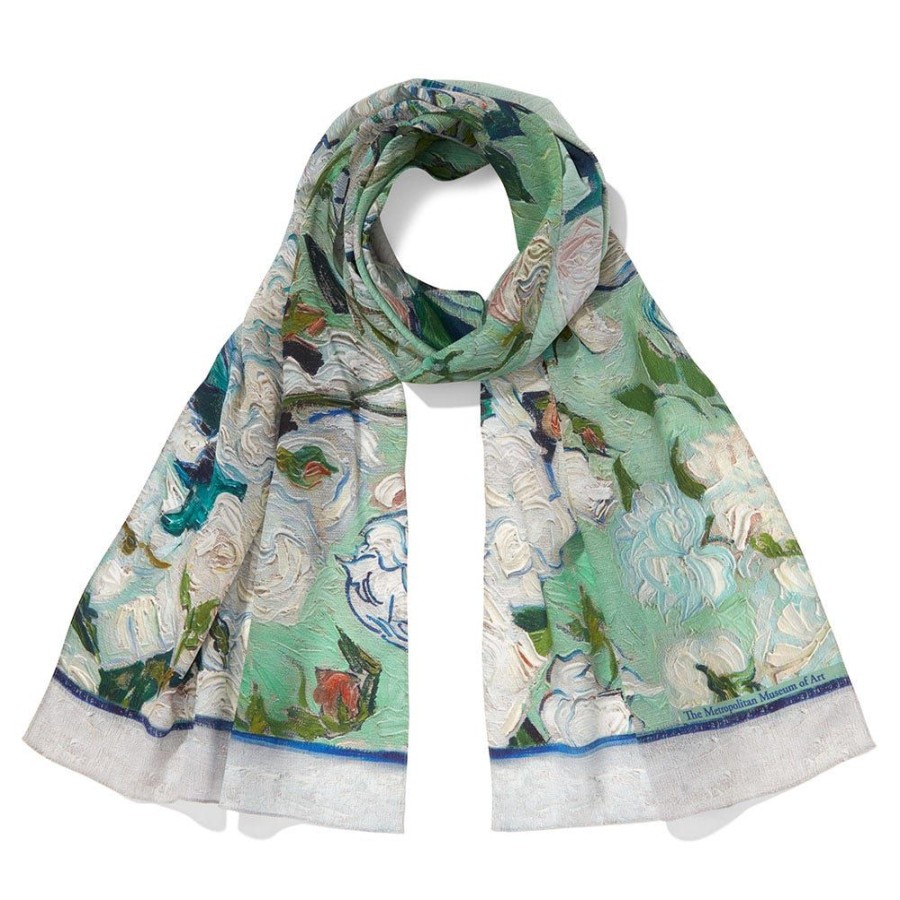 The Metropolitan Museum of Art Van Gogh Roses Oblong Silk Scarf | Scarves & Wraps