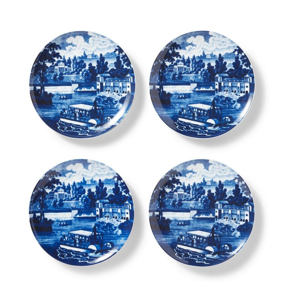 The Metropolitan Museum of Art Blue & White American River View Salad Plate Set | Tableware