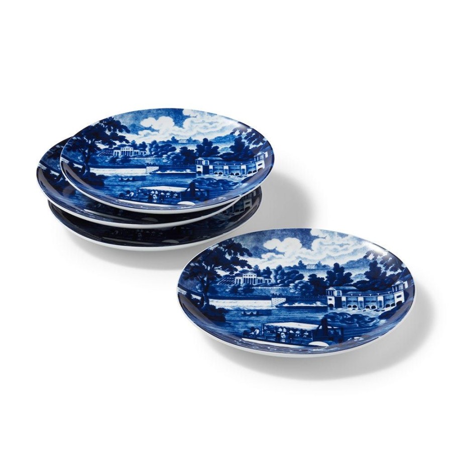 The Metropolitan Museum of Art Blue & White American River View Salad Plate Set | Tableware