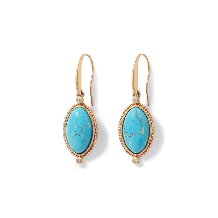 The Metropolitan Museum of Art Egyptian Hathor Turquoise Drop Earrings | Earrings