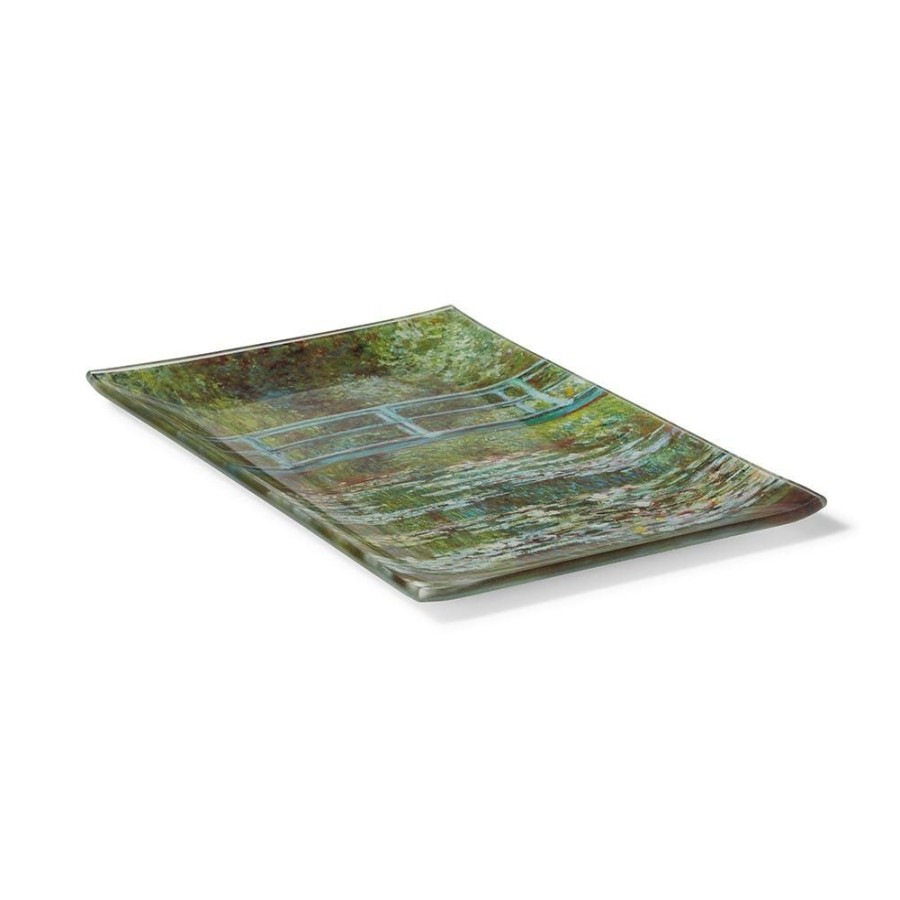 The Metropolitan Museum of Art Monet Bridge And Water Lilies Glass Tray | Decorative Accents