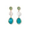 The Metropolitan Museum of Art Ancient Mixed Motifs Glass Triple-Drop Earrings | Earrings