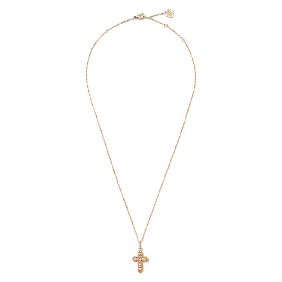 The Metropolitan Museum of Art Filipino Pearl Cross Pendant Necklace | Necklaces