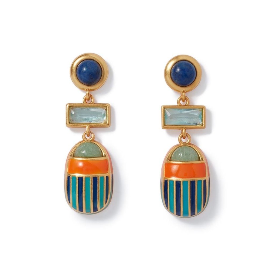 The Metropolitan Museum of Art Royal Scarab Drop Earrings | Earrings