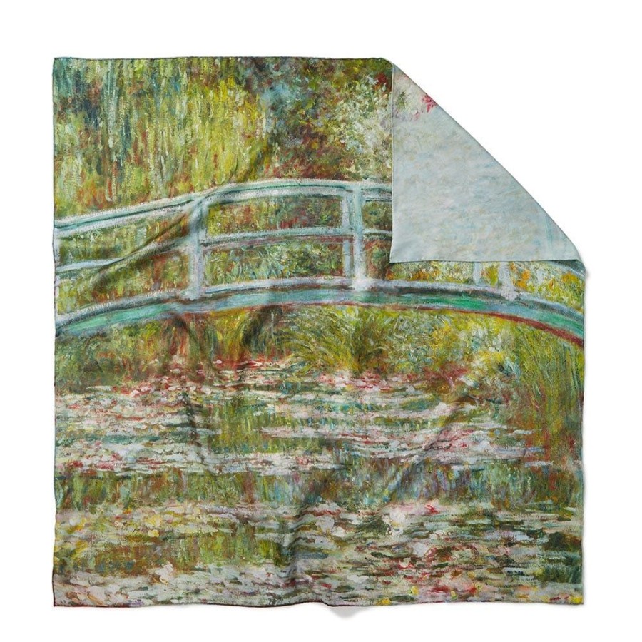 The Metropolitan Museum of Art Monet Blooms Double-Sided Square Silk Scarf | Scarves & Wraps