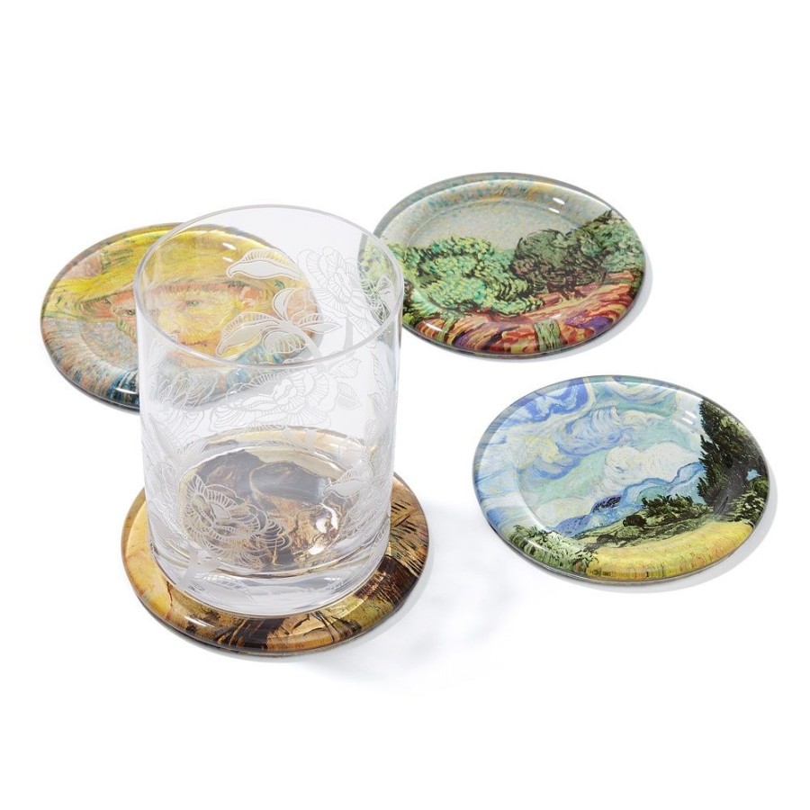 The Metropolitan Museum of Art Van Gogh Glass Coasters | Tableware