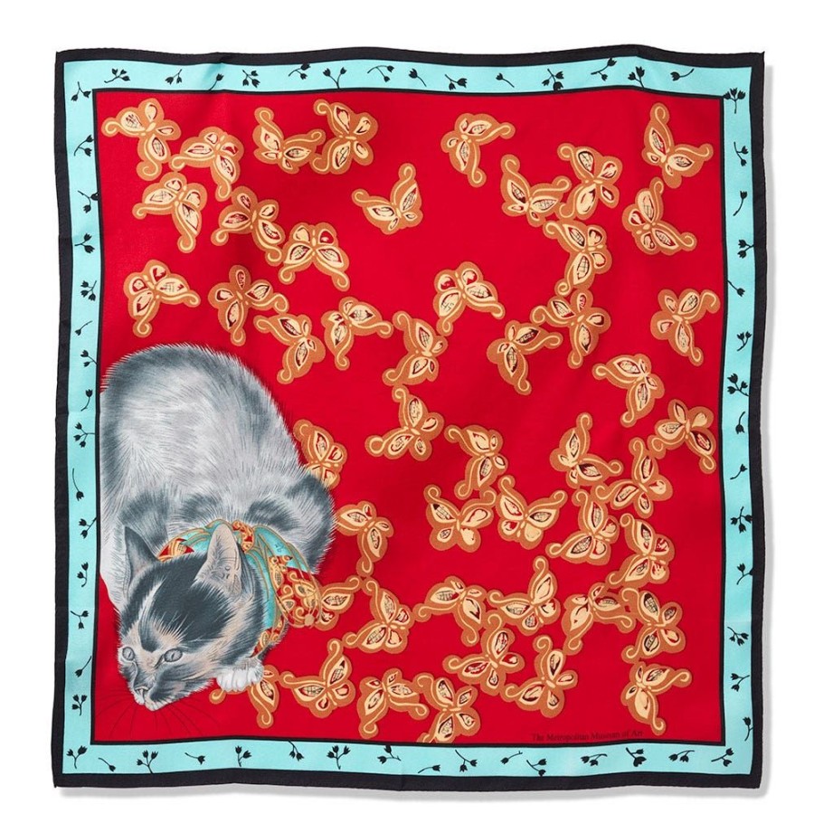 The Metropolitan Museum of Art Toko Cat Silk Neckerchief | Scarves & Wraps