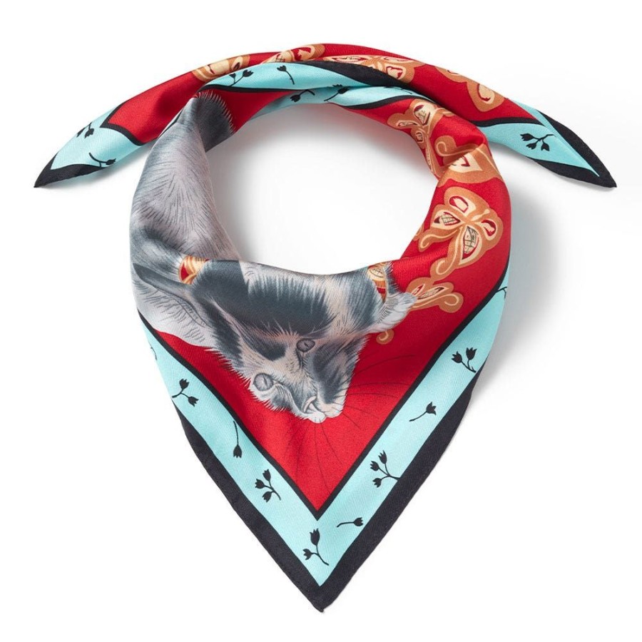 The Metropolitan Museum of Art Toko Cat Silk Neckerchief | Scarves & Wraps