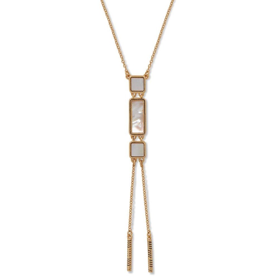 The Metropolitan Museum of Art Mother-Of-Pearl Tile Double Lariat Necklace | Necklaces