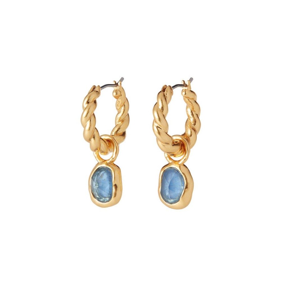 The Metropolitan Museum of Art Cypriot Twist Hoop Earrings With Removable Charms | Earrings