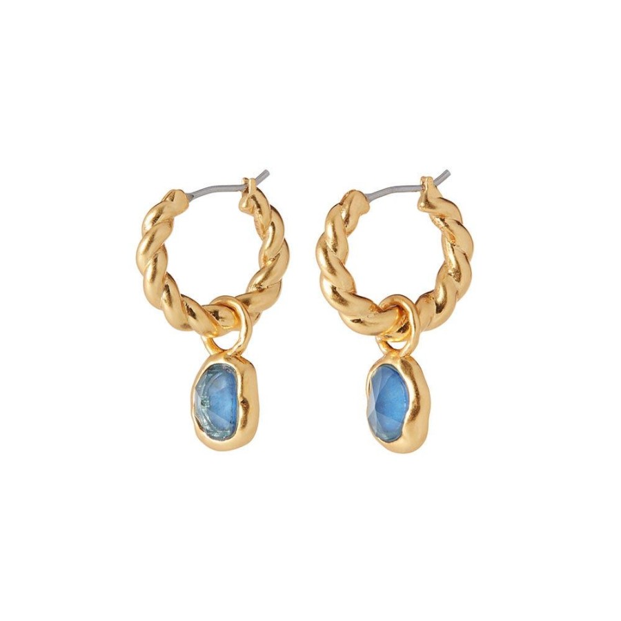 The Metropolitan Museum of Art Cypriot Twist Hoop Earrings With Removable Charms | Earrings