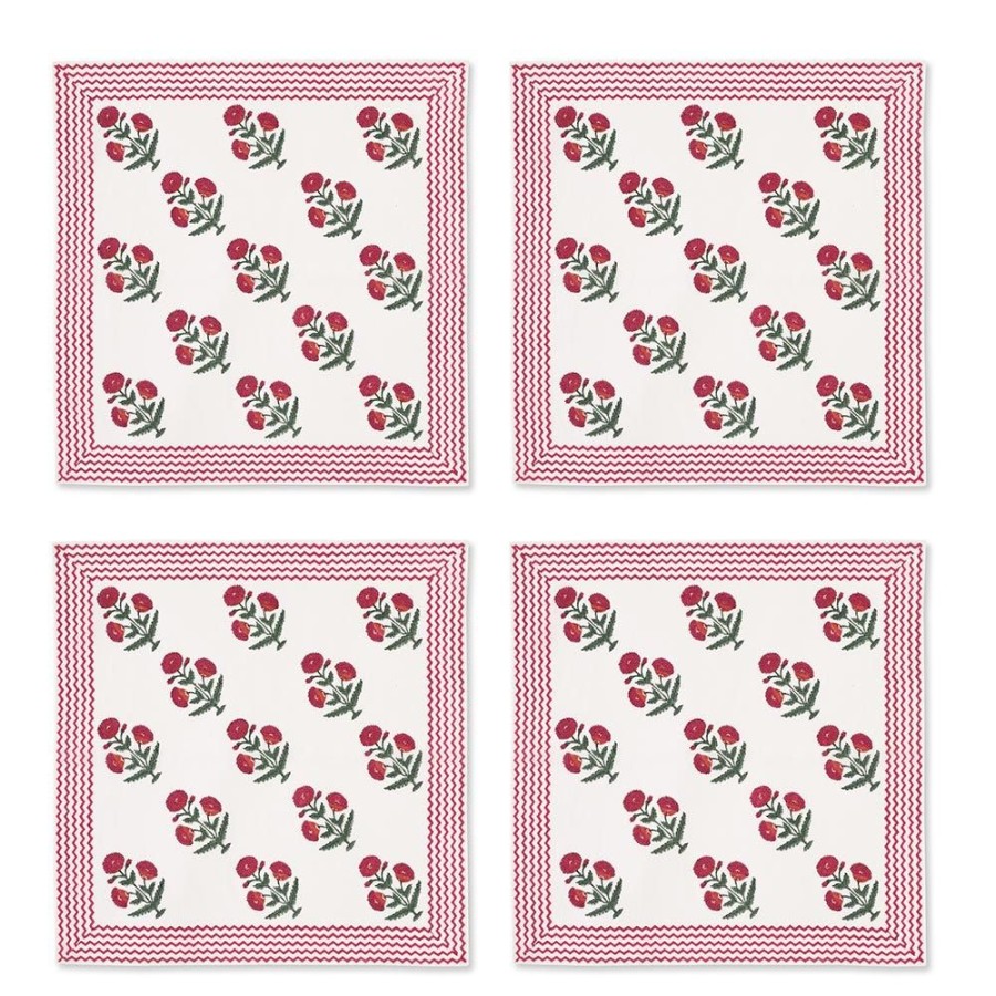 The Metropolitan Museum of Art Good Earth Blooming Poppies Napkin Set | Tableware