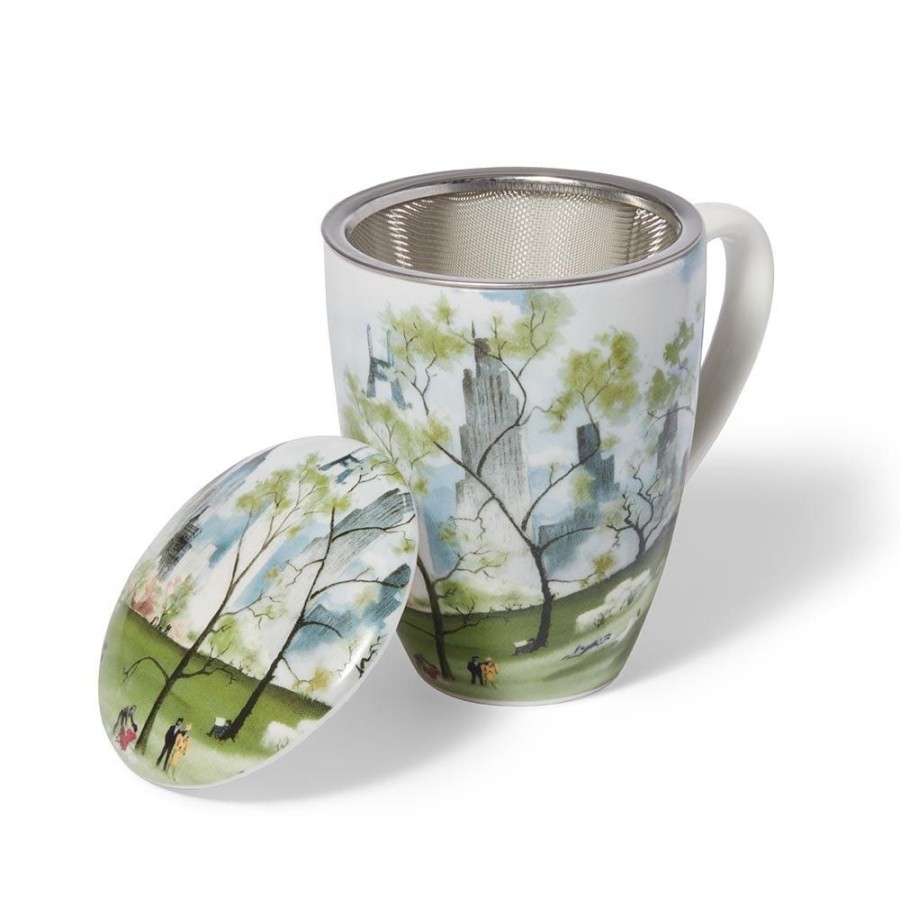 The Metropolitan Museum of Art Dehn Spring In Central Park Covered Mug With Tea Infuser | Tableware