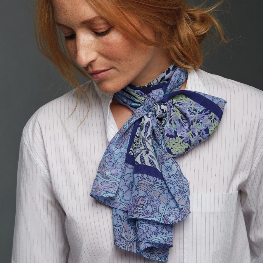 The Metropolitan Museum of Art William Morris Patchwork Oblong Silk Scarf | Scarves & Wraps