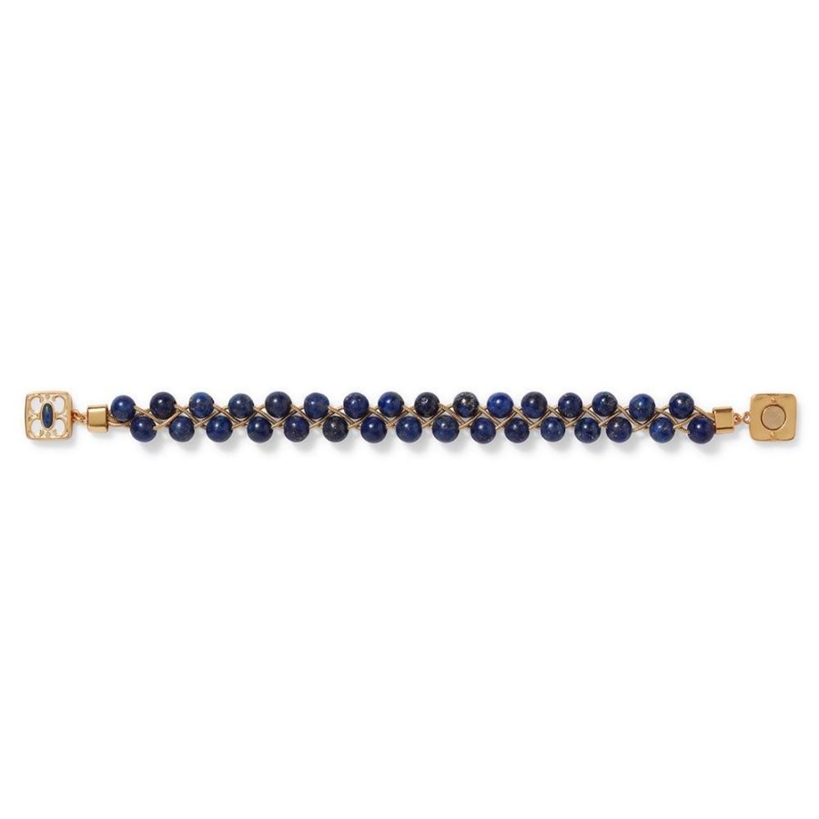 The Metropolitan Museum of Art Spanish Baldric Lapis Braided Bracelet | Bracelets