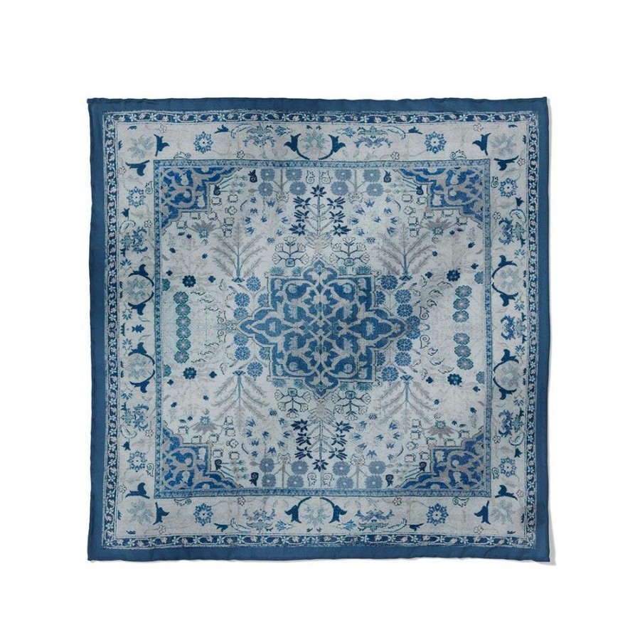 The Metropolitan Museum of Art Iranian Vase Carpet Blue Cotton-And-Silk Pocket Square | Small Accessories