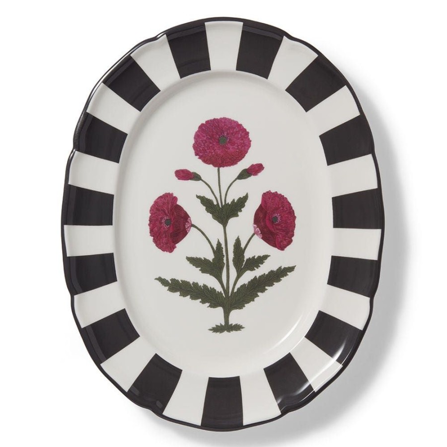 The Metropolitan Museum of Art Good Earth Blooming Poppies Oval Platter | Tableware