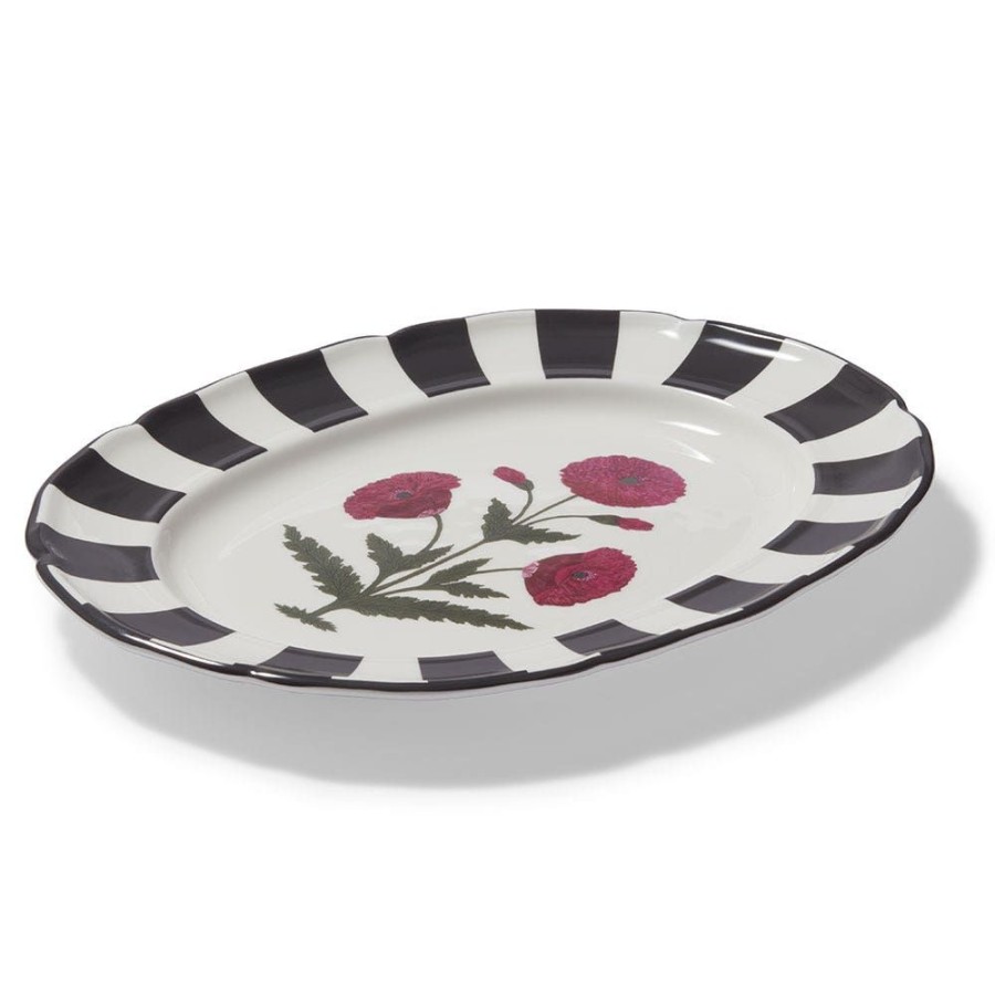 The Metropolitan Museum of Art Good Earth Blooming Poppies Oval Platter | Tableware