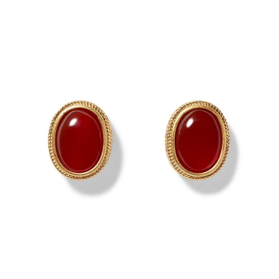 The Metropolitan Museum of Art Classical Carnelian Stud Earrings | Earrings