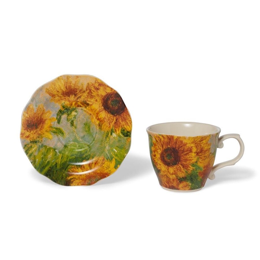 The Metropolitan Museum of Art Monet Sunflowers Teacup And Saucer | Tableware