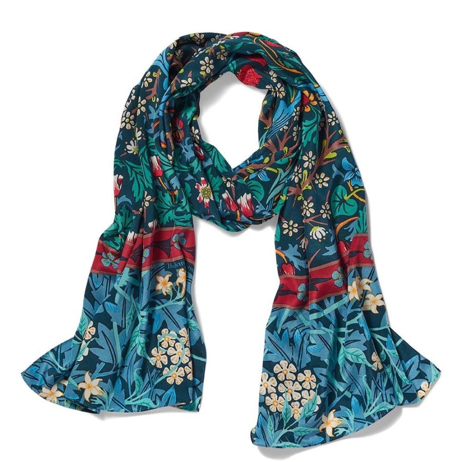 The Metropolitan Museum of Art William Morris Mixed Patterns Oblong Silk Scarf | Scarves & Wraps