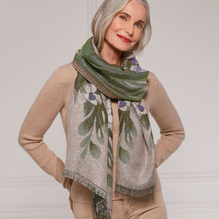 The Metropolitan Museum of Art Louis C. Tiffany Gladioli Wool-Blend Shawl | Scarves & Wraps