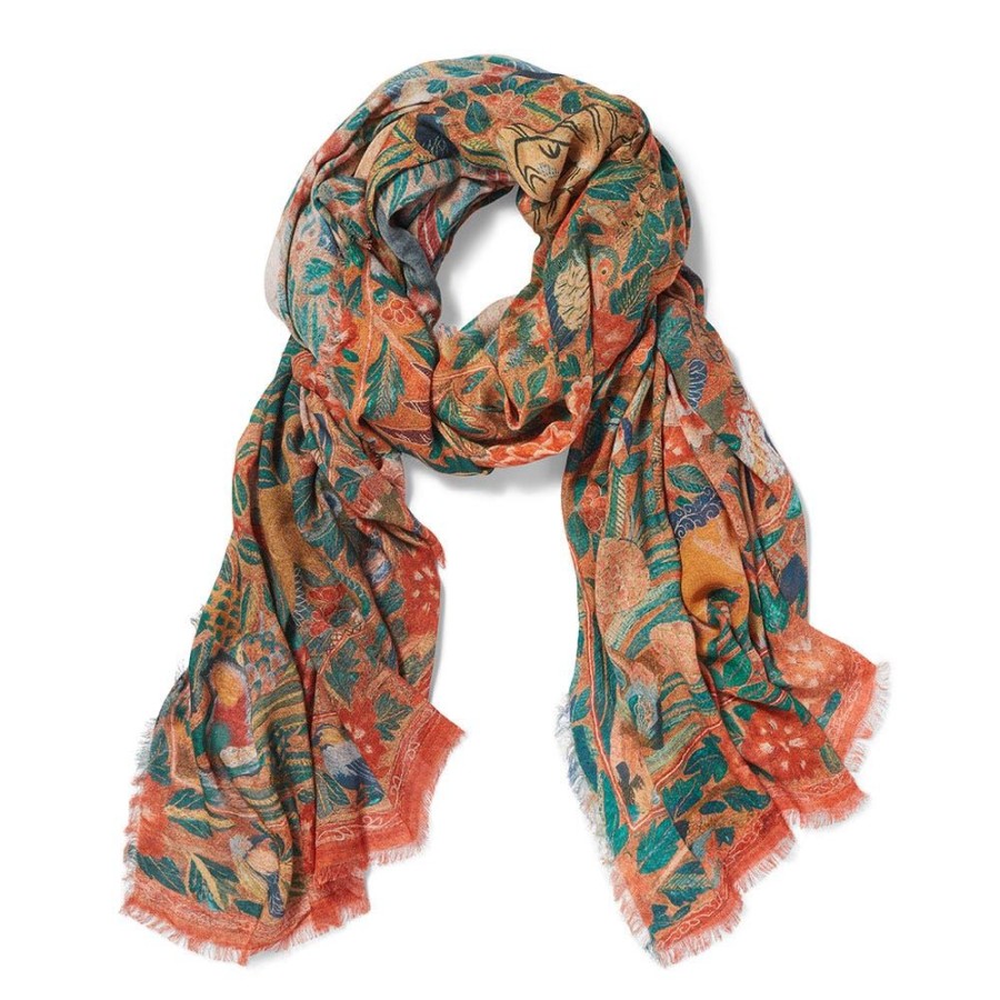 The Metropolitan Museum of Art Flora And Fauna Oversize Cashmere-Blend Shawl | Scarves & Wraps