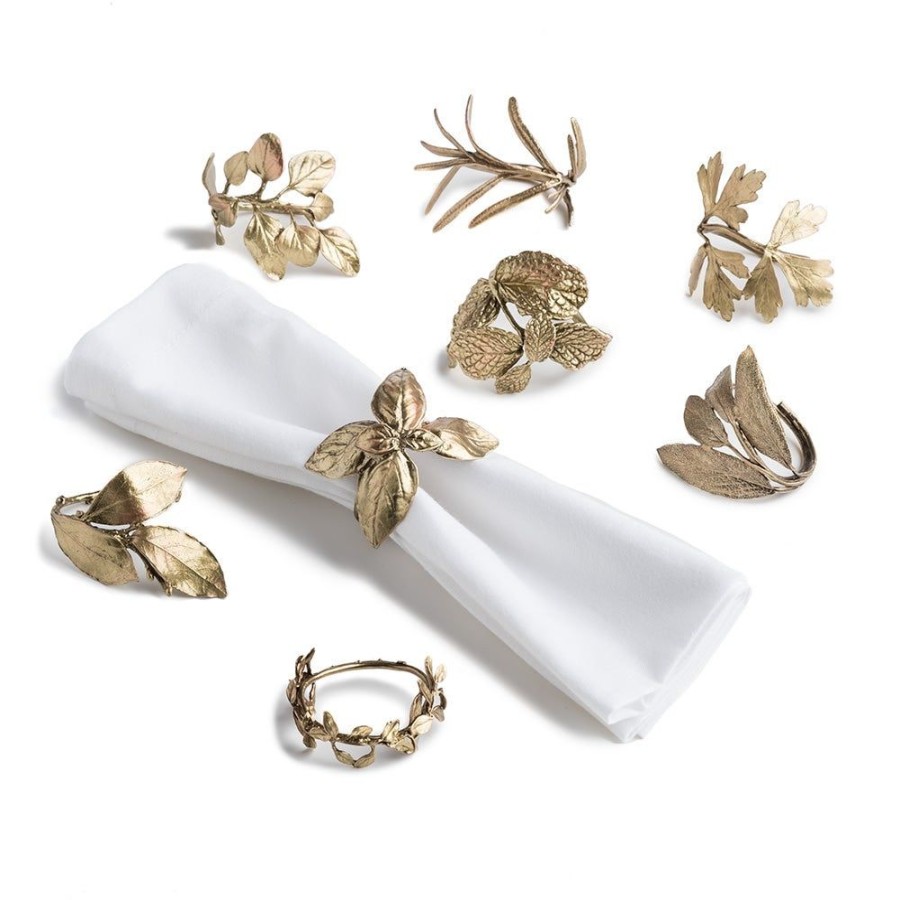 The Metropolitan Museum of Art Mixed Herb Napkin Ring Set | Home Decor