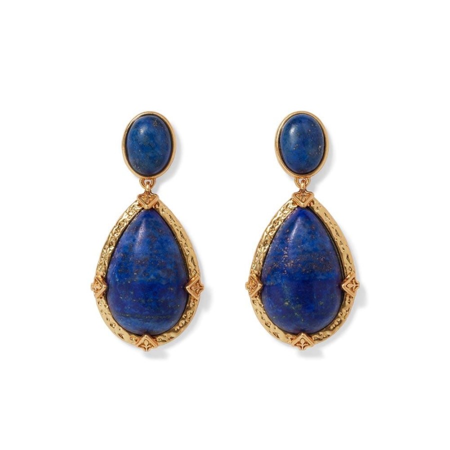 The Metropolitan Museum of Art Spanish Baldric Lapis Statement Drop Earrings | Earrings