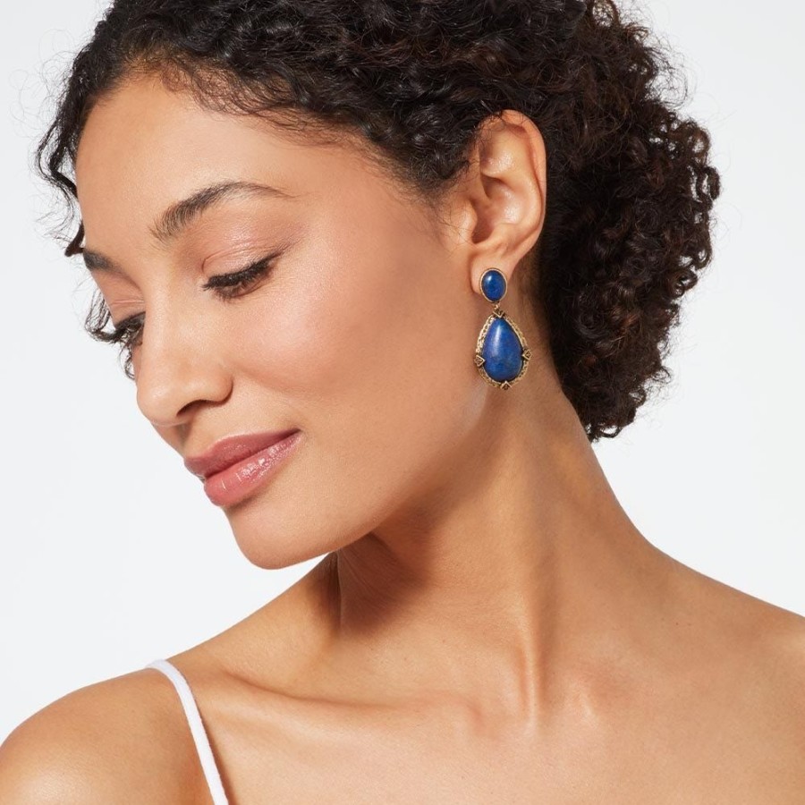 The Metropolitan Museum of Art Spanish Baldric Lapis Statement Drop Earrings | Earrings