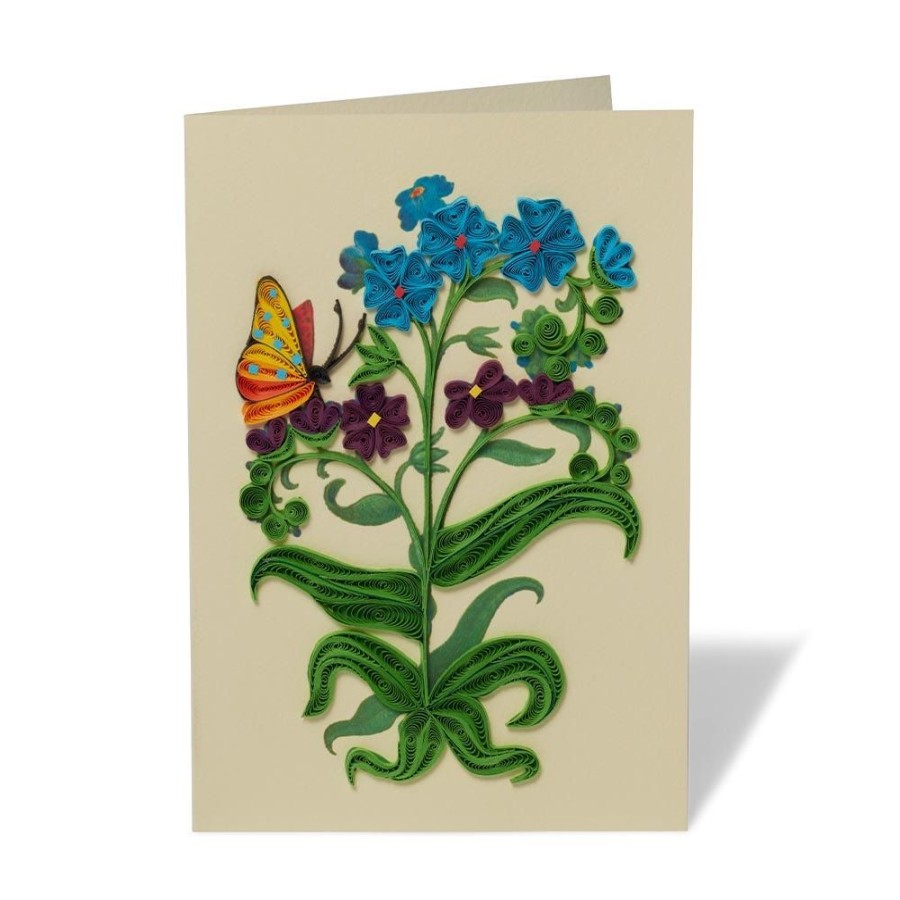 The Metropolitan Museum of Art The Met Cloisters Garden Forget-Me-Not Quilled Card | Notecards & Correspondence