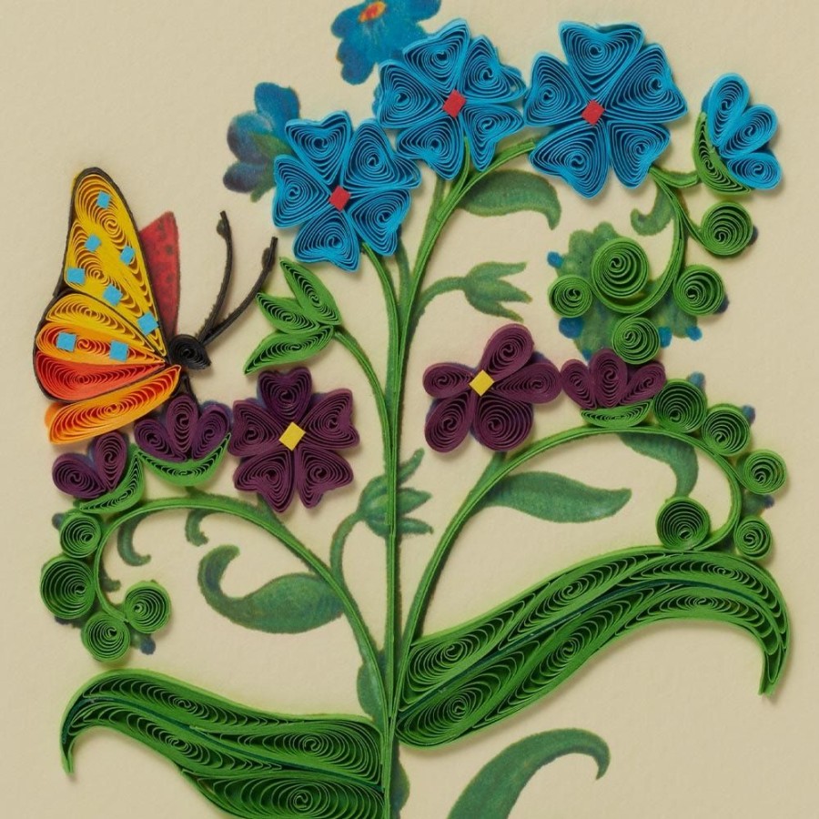 The Metropolitan Museum of Art The Met Cloisters Garden Forget-Me-Not Quilled Card | Notecards & Correspondence