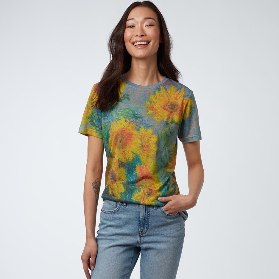 The Metropolitan Museum of Art Monet Sunflowers Women'S Tee | Clothing