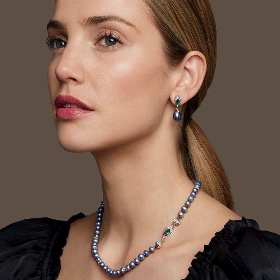 The Metropolitan Museum of Art Chelsea Peacock Pearl Necklace And Drop Earrings Set | Jewelry Sets