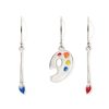 The Metropolitan Museum of Art Paintbrush And Palette Drop Earrings | Earrings