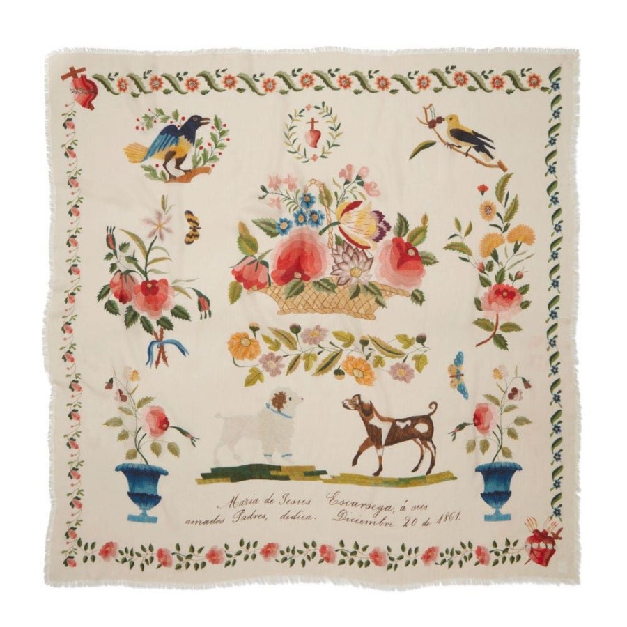 The Metropolitan Museum of Art Mexican Sampler Square Cashmere-Blend Scarf | Scarves & Wraps