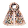 The Metropolitan Museum of Art British Flowering Vines Embroidered Oblong Scarf | Scarves & Wraps