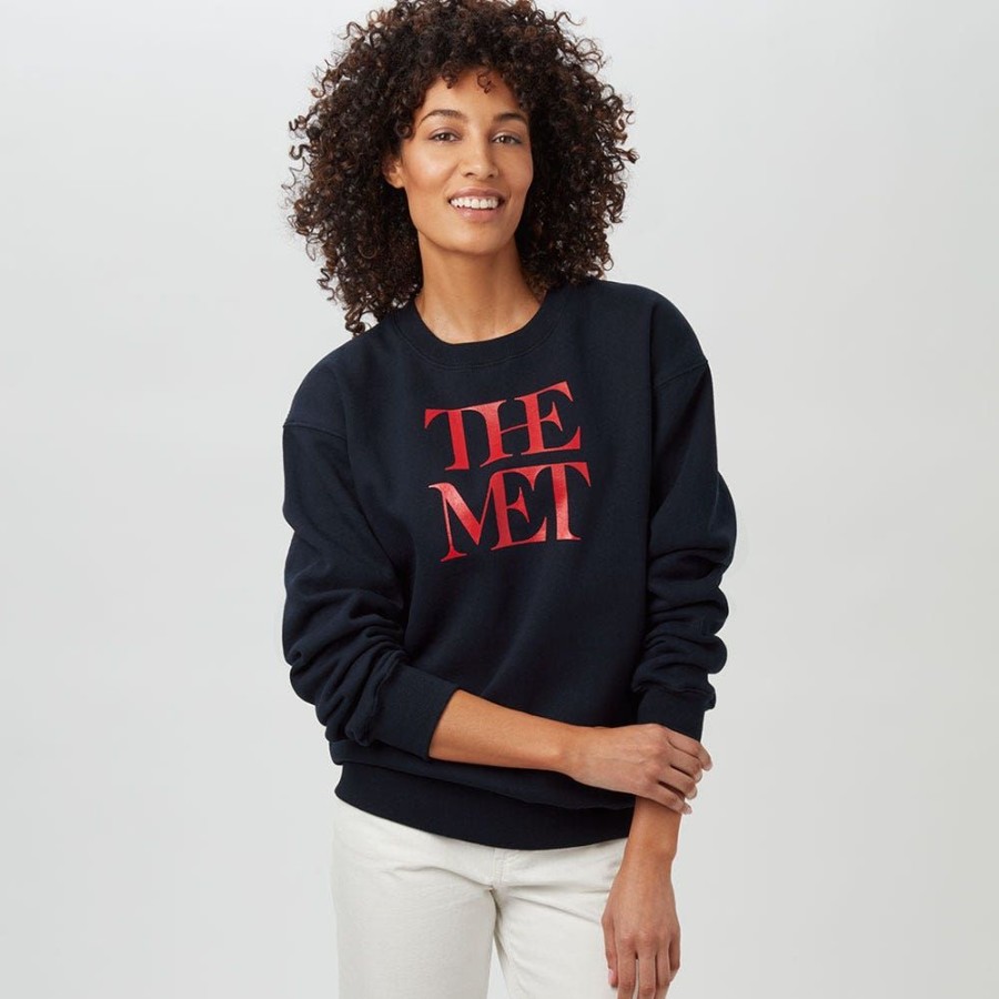 The Metropolitan Museum of Art Met Logo Crew Neck Sweatshirt | Clothing