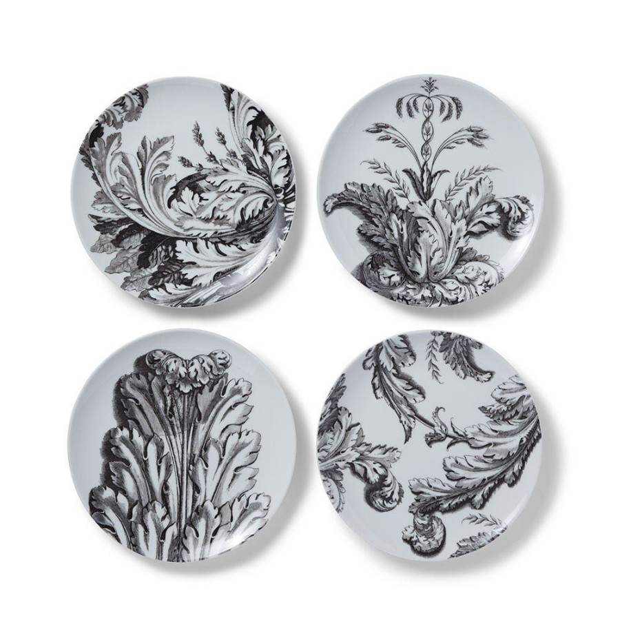 The Metropolitan Museum of Art Italian Etched Leaves Side Plate Set | Tableware