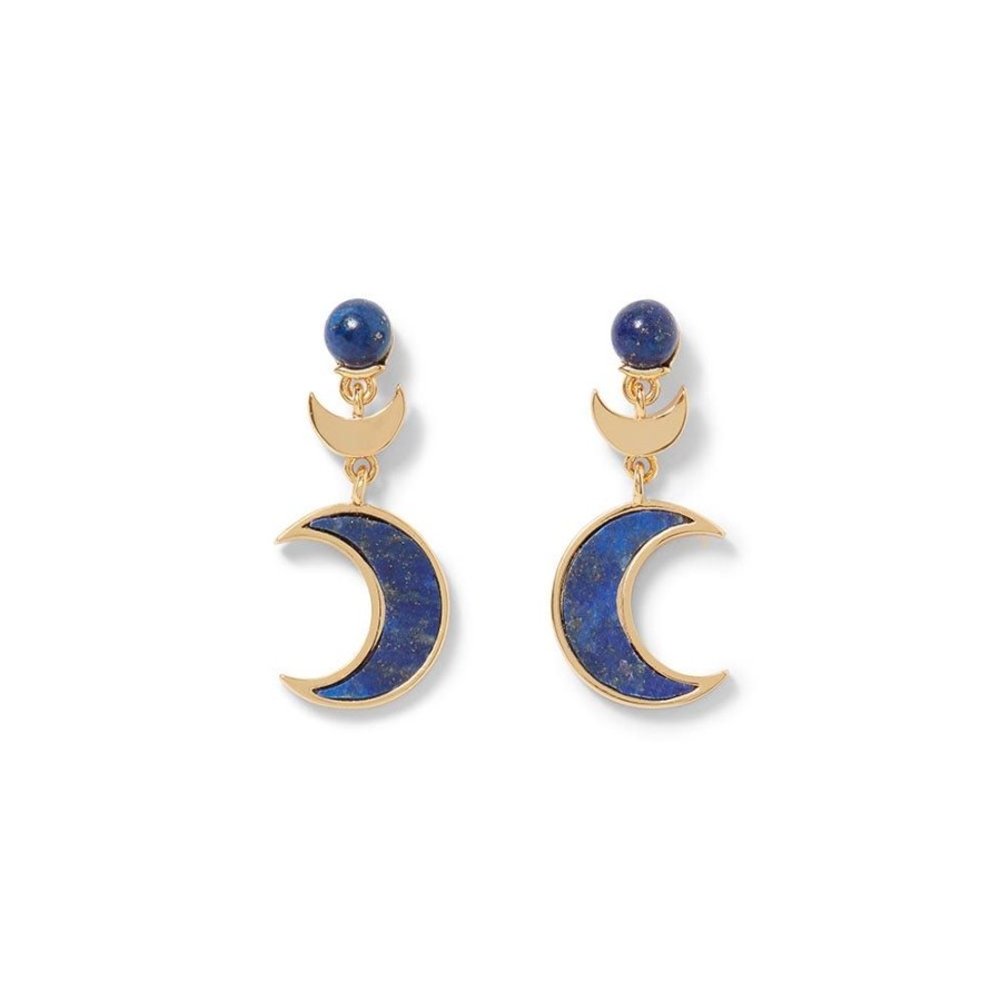 The Metropolitan Museum of Art Fatimid Lapis Crescent Drop Earrings | Earrings