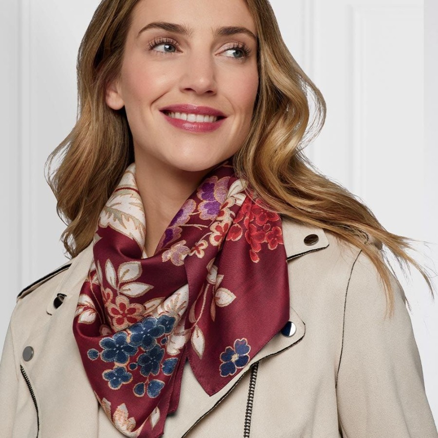 The Metropolitan Museum of Art Lyon Floral Square Silk Scarf | Scarves & Wraps