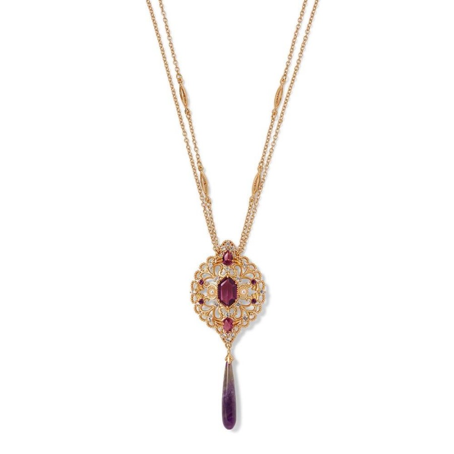 The Metropolitan Museum of Art Turkish Amethyst Long Pendant Necklace | Necklaces