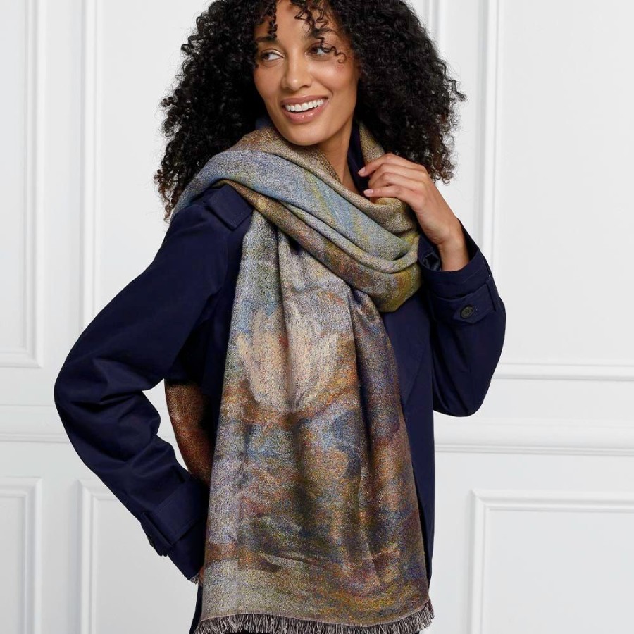 The Metropolitan Museum of Art Monet Bridge And Water Lilies Shawl | Scarves & Wraps