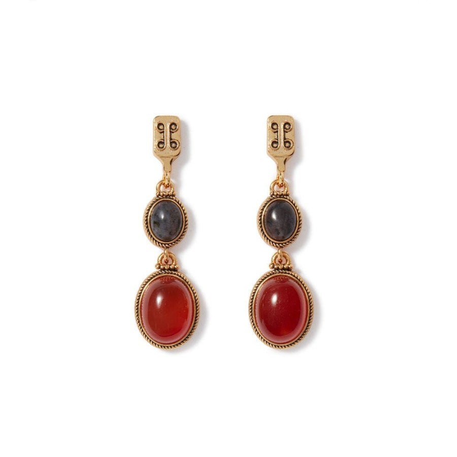 The Metropolitan Museum of Art Ancient Gems Two-Tone Drop Earrings | Earrings